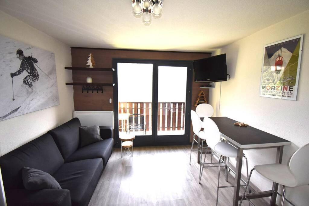 Au Pied Des Pistes B31, Chaleureux Studio 4 Pers, Vue Sur La Vallee Imprenable Avec Wifi, Draps Non Compris Saint-Jean-dʼAulps Exteriör bild